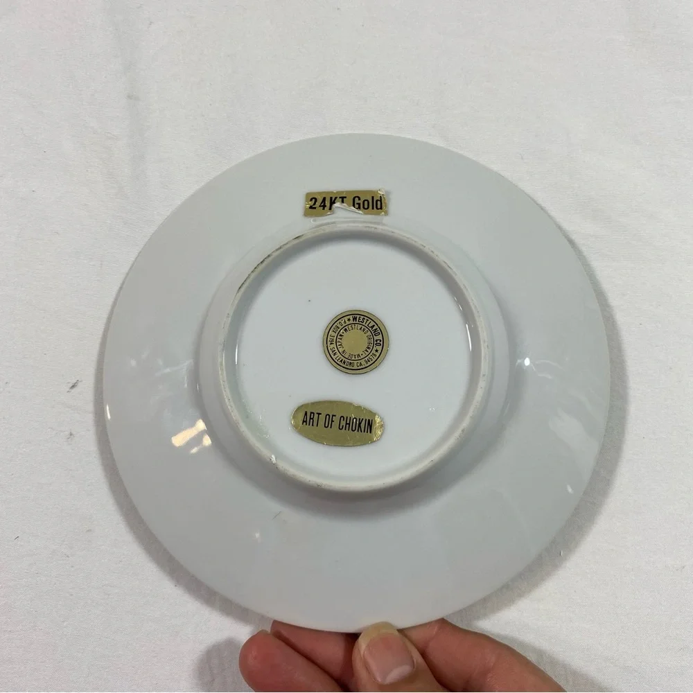 The Art of Chokin Plate 24K gold Trim plate